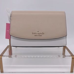 Kate Spade Carson Convertible Crossbody Warm Beige Colorblock